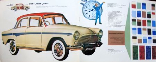 Simca Aronde P 60 Modelprogram 1959 "Personnellement votres" Carbrochure (6895)